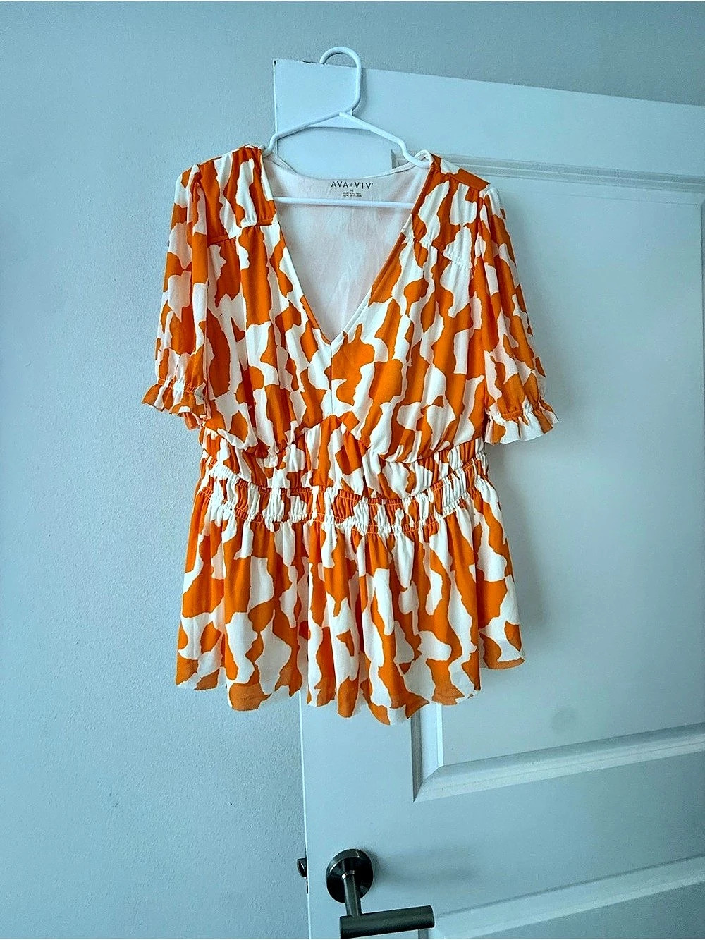 AVA & VIV Abstract Print Mini Dress Size XXL Like New